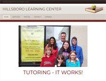 Tablet Screenshot of hillsborolearningcenter.com